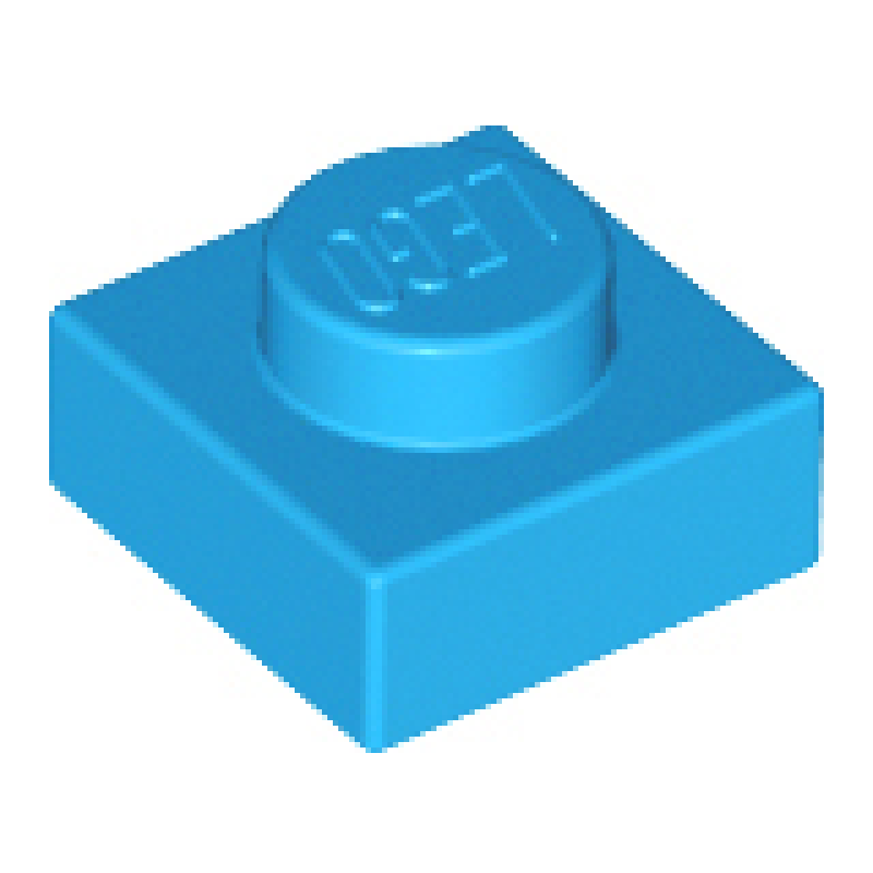 Plaat 1x1 Dark Azure